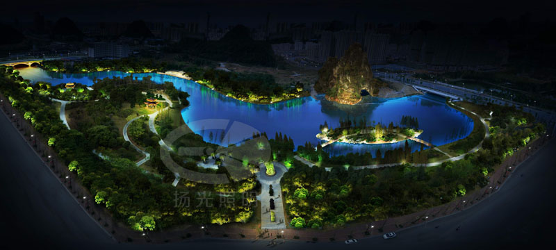 公園夜(yè)景亮化設計 公園夜景亮化設計