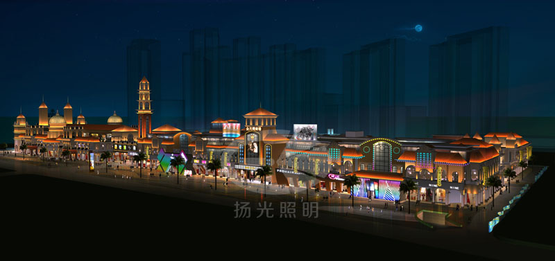 商業街夜景照明設計 商業街夜(yè)景照明設計