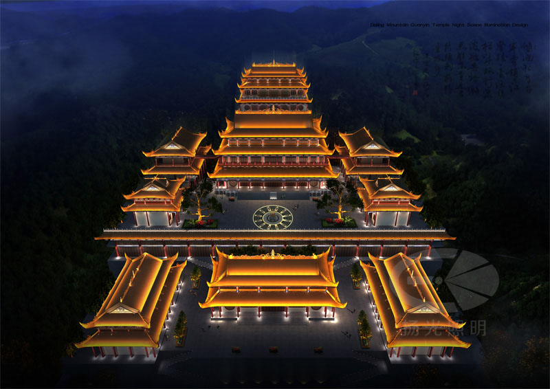 寺廟(miào)景觀照明設計 寺(sì)廟景觀照明設計