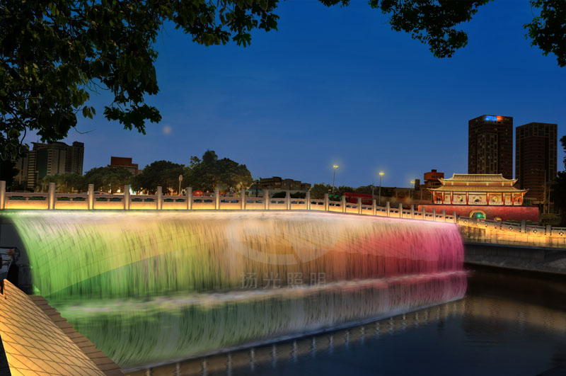 橋（qiáo）梁夜景燈光工程