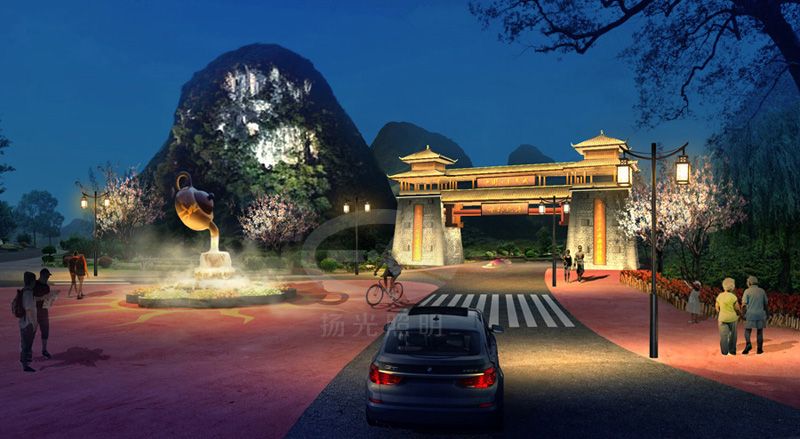 自然景區夜(yè)遊燈光