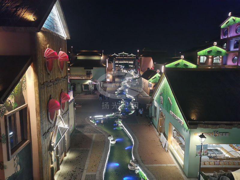 小鎮（zhèn）夜遊（yóu）燈（dēng）光（guāng）實拍圖三