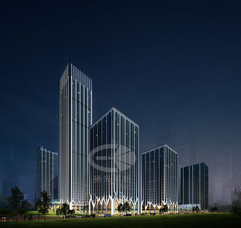 建築夜景（jǐng）燈光設（shè）計效果圖二