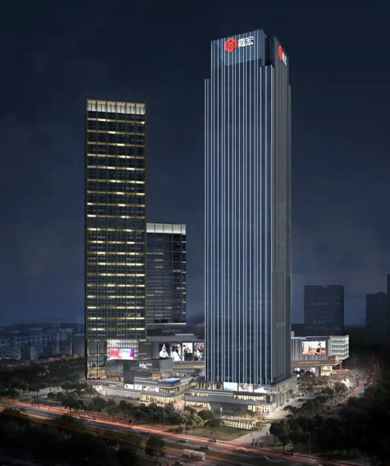 嘉宏國際（jì）大廈景觀照明設計效（xiào）果圖