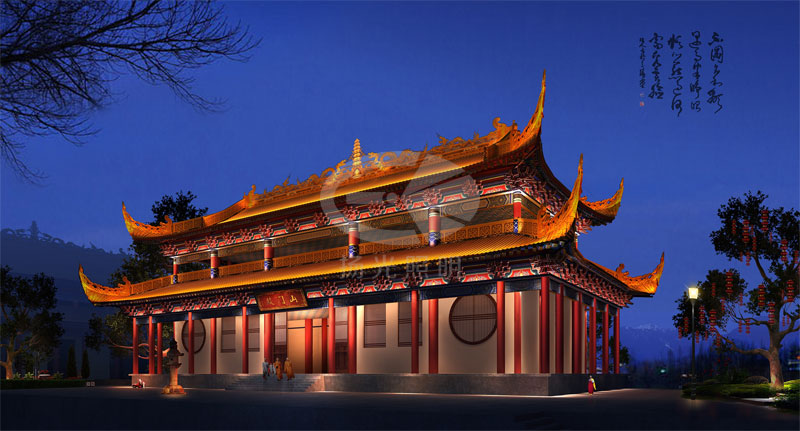 古建築泛光（guāng）照明設計效果圖