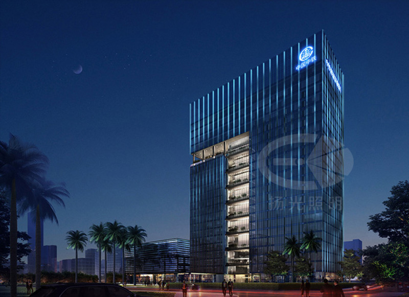 建築（zhù）外立麵夜景照明設計效果圖