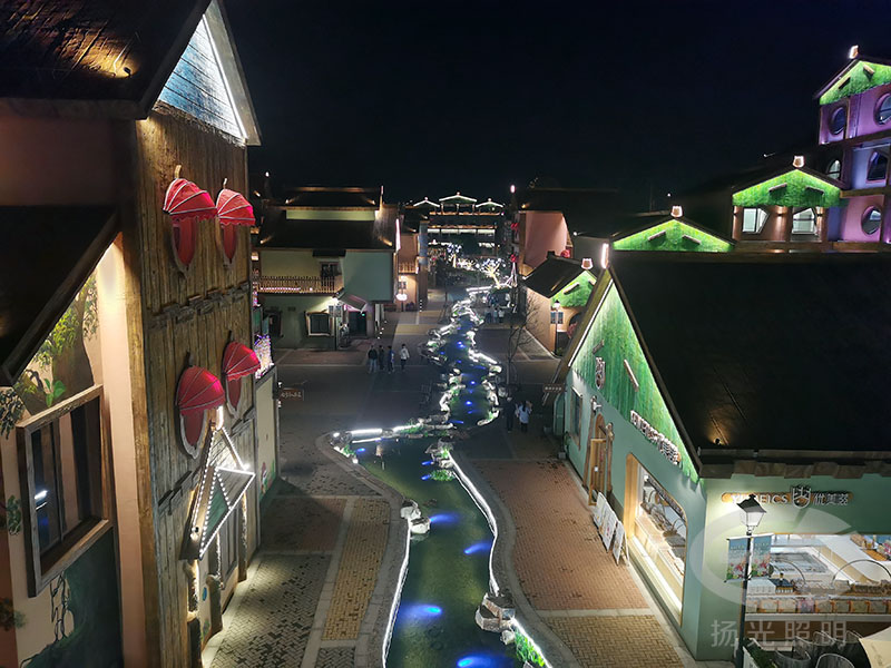 旅遊城鎮（zhèn）景觀照明（míng）實（shí）拍圖