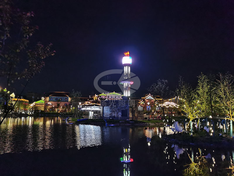 景點（diǎn）夜遊燈光工程夜景圖