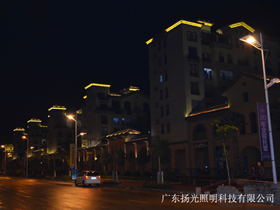 陽（yáng）江馬德裏夜景照明工程實（shí）拍