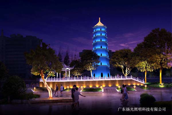 揚州文昌（chāng）閣古建築照明