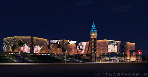 雲浮新世紀廣場夜景燈光（guāng）工程