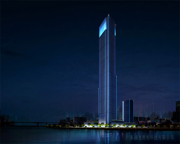 珠海橫（héng）琴總部大廈外立麵照明設計