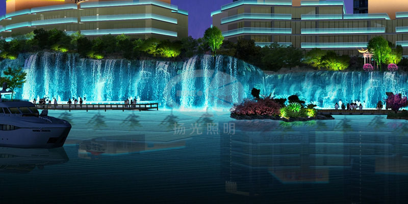 水景景觀照明設計的兩種方式 水景景觀照(zhào)明設計的兩種方式