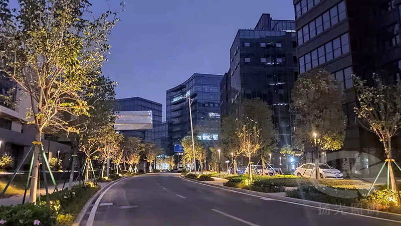 東莞中集智（zhì）穀產業園景觀照明工程夜景圖