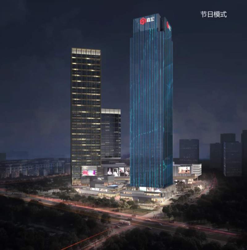 超高層寫（xiě）字樓燈光設計（jì）效果圖