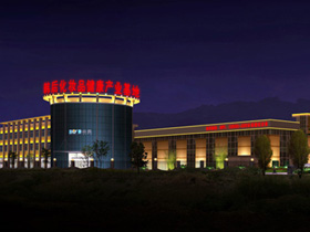 清遠韓後化妝（zhuāng）品產業基地夜（yè）景照明（míng）工程（chéng）