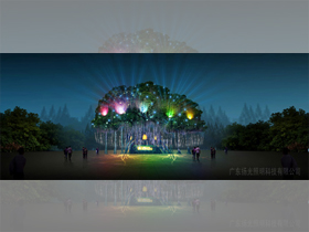 寧夏固原哇呀哈樂園夜（yè）景燈光設計