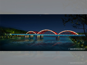 貴州（zhōu）黃弓大橋夜景照明
