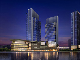 北（běi）京富力通州運河項目C係列（liè）裙房建築外立麵照明工程