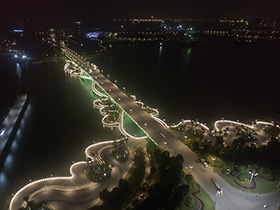 海花島入島橋梁夜景照（zhào）明工程