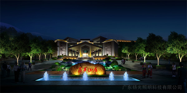 貴州仙穀山度假小鎮夜景照明